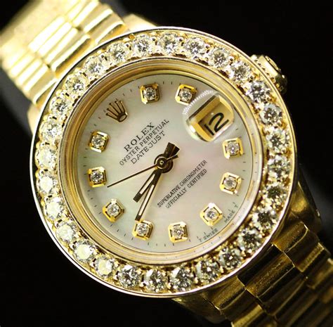 18k rolex oyster perpetual datejust roexsa|rolex datejust diamond bezel aftermarket.